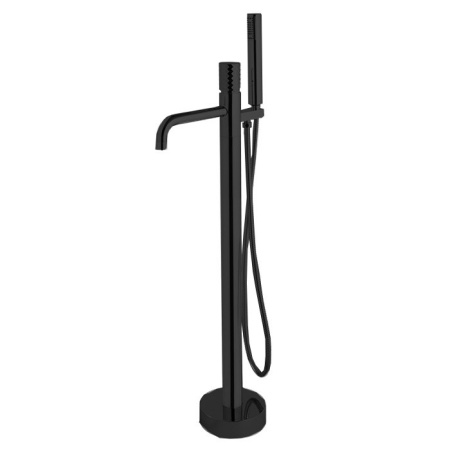 Смеситель для ванны Fima Carlo Frattini Spillo Tech F3034/6XNS напольный, черный матовый Смеситель для ванны Fima Carlo Frattini Spillo Tech F3034/6XNS напольный, черный матовый