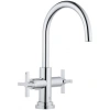 Смеситель Kludi Nova Fonte 201180520 для раковины с донным клапаном, цвет хром