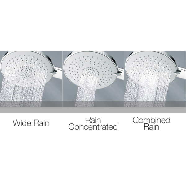 bossini mixa/3 ручной душ ø14см., 3 режима, цвет: хром