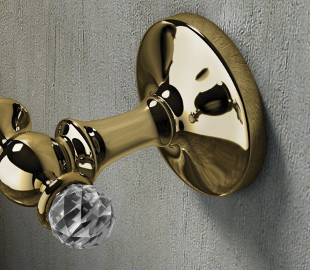 полка для полотенец art&max antic crystal am-e-2622sj-do, цвет золото