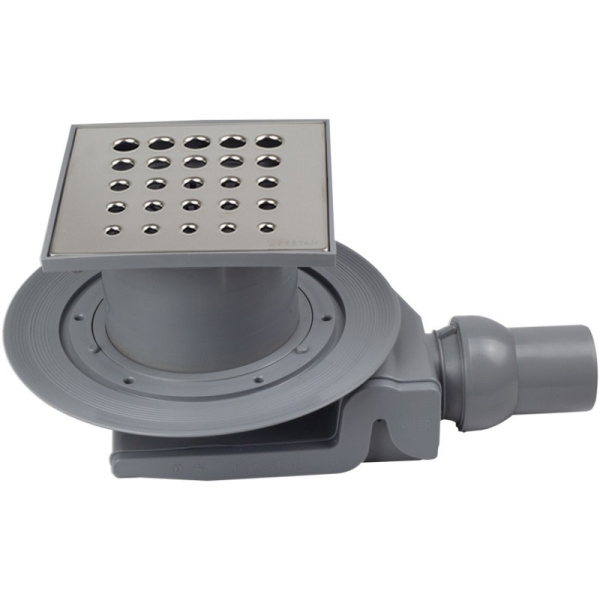 душевой трап 144x144/50 мм pestan confluo standard drops 4 13000012, хром