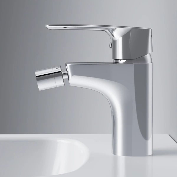 смеситель am.pm gem f90a83100 для биде, с донным клапаном, хром