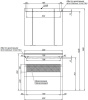 тумба под раковину aquanet алвита 00235340 89x44.5 см, белый глянец